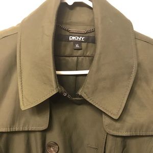 DKNY military green. Coat. Preowned
